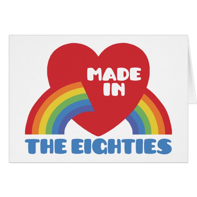 Cartão Feito na anos 80 (Frente Horizontal)