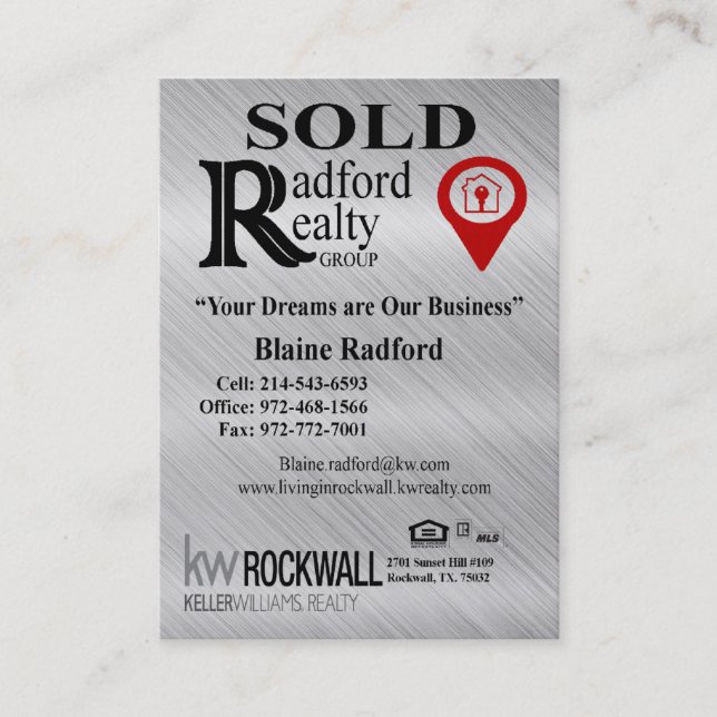 Cartão feito sob encomenda de Businses (Frente)