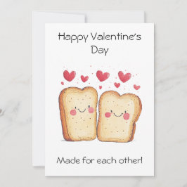 Cartão Feito um para o outro – Fofo e Engraçado para o Di