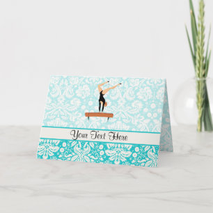 Cartão Feixe de equilíbrio da ginástica