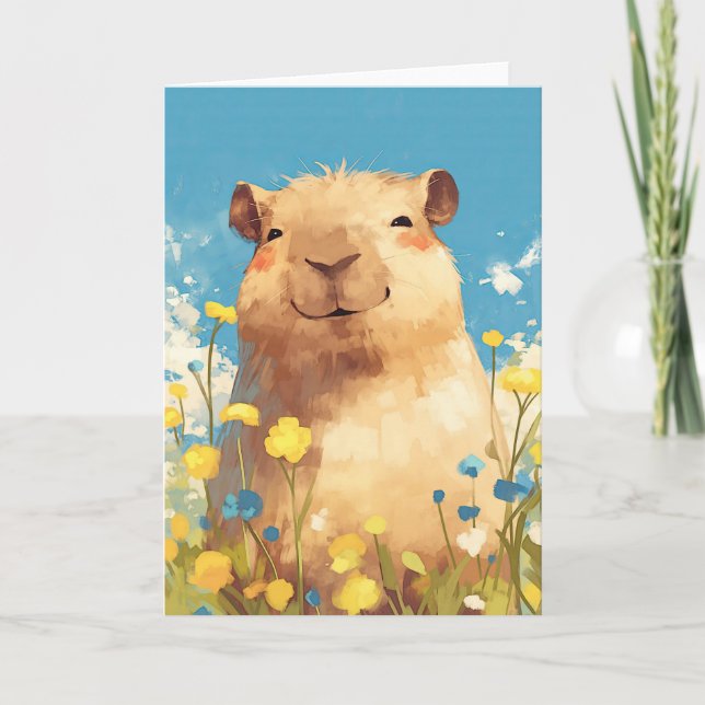 Cartão Felicidade do Capivara (Frente)