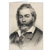 Cartão "Felicidade Neste Lugar" de Walt Whitman