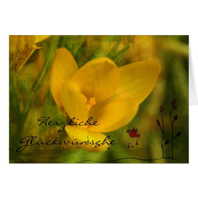 Cartão Felicidades cordiais (Frente Horizontal)