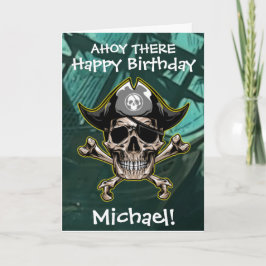 Cartão Felicidades Pirata Infantil