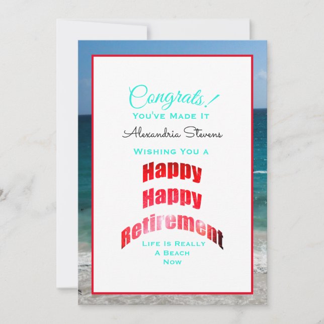 Cartão Felicita o Funcionarios do Serviço de Reforma Feli (Frente)