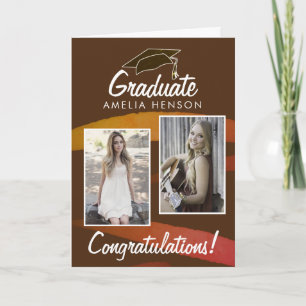 Cartão Felicitações de Graduado em Aquarela 2 Foto