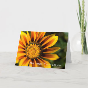 Cartão Felicitações do noivado do Gazania  