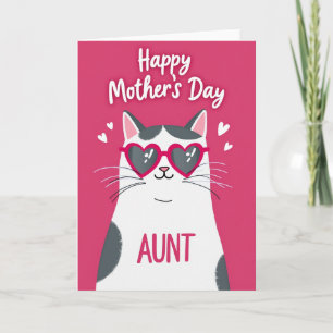 Cartão Felino do Dia das Mães Amoroso