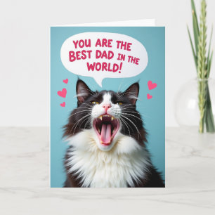 Cartão Felino Melhor Pai do Mundo