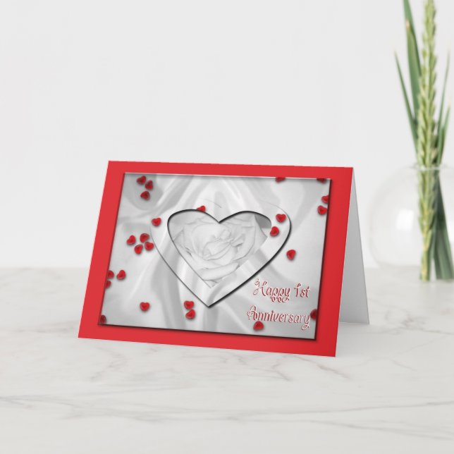 Cartão Feliz 1º Aniversário (Frente)