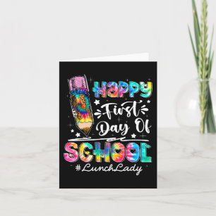 Cartão Feliz 1º Dia do Almoço Da Equipe Da Escola Dama De