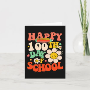Cartão Feliz 100º Dia De Professores Crianças De 100 Dias