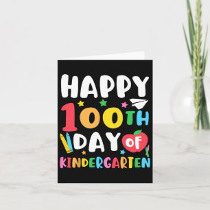 Cartão Feliz 100º Dia De Professores Do Jardim De Infânci