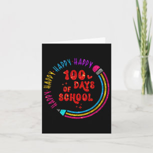 Cartão Feliz 100 Dias 100º Dia Da Escola Para Meninos