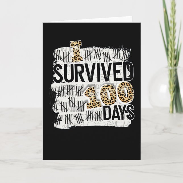 Cartão Feliz 100 dias de escola engraçado Brighter 100º d (Frente)