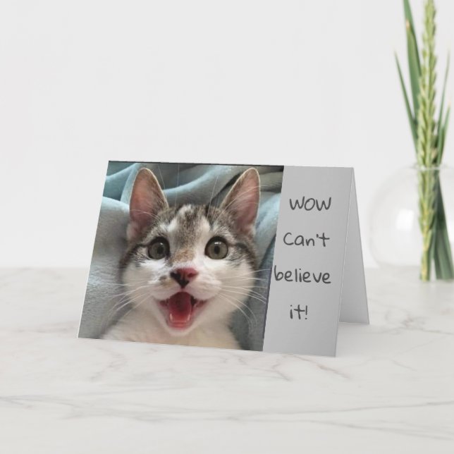 CARTÃO FELIZ **16º** ANIVERSÁRIO "WOW" (Frente)