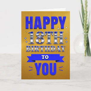 Cartão Feliz 18º aniversário