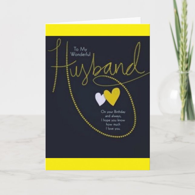 Cartão FELIZ ***1 ANIVERSÁRIO DE ruas*** PARA O MEU MARID (Frente)