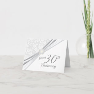 Cartão Feliz 30º Aniversário de Casamento