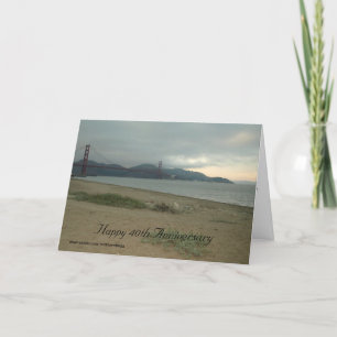 Cartão Feliz 40º Aniversário