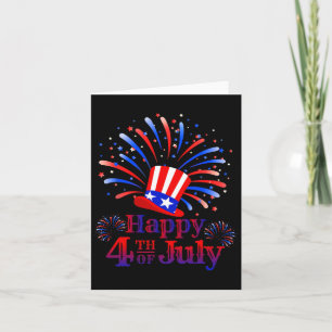 Cartão Feliz 4 de julho América celebrando a liberdade