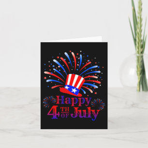 Cartão Feliz 4 de julho América celebrando a liberdade