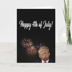 Cartão Feliz 4 de julho de Donald Trump