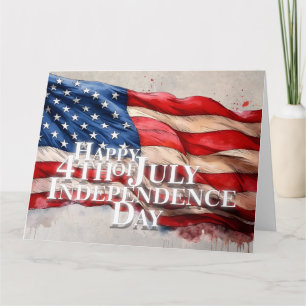 Cartão Feliz 4 de julho – Dia da Independência