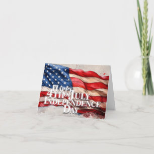 Cartão Feliz 4 de julho – Dia da Independência