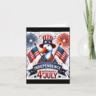 Cartão Feliz 4 de julho para o dia da independência