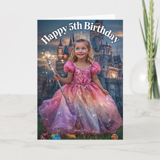 Cartão Feliz 5º Aniversário (Frente)