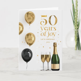 Cartão Feliz 50º aniversário