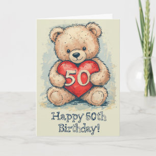 Cartão Feliz 50º aniversário