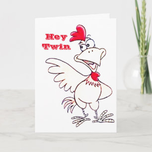 CARTÃO FELIZ "50º ANIVERSÁRIO" PARA MEU **TWIN**