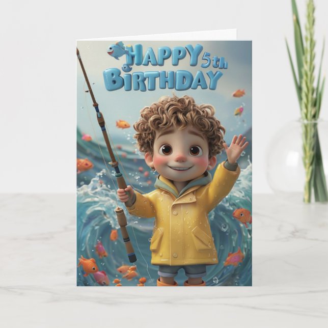 Cartão Feliz 5 Birthday (Frente)