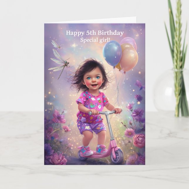 Cartão Feliz 5 Birthday (Frente)