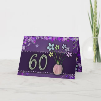 Cartão Feliz 60º aniversário