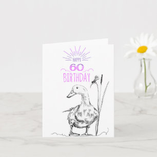 Cartão Feliz 60º aniversário