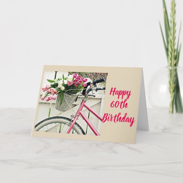 CARTÃO **FELIZ 60º ANIVERSÁRIO** PARA MEU "TWIN" (Frente)