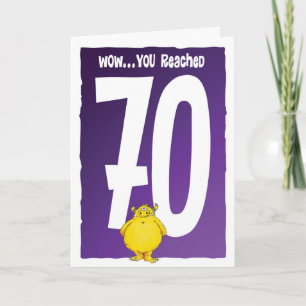 Cartão Feliz 70 Birthday