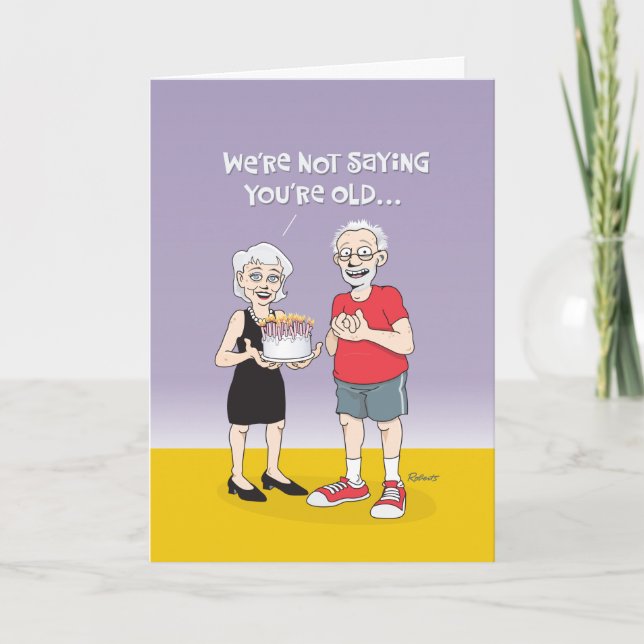 Cartão Feliz 75º aniversário (Frente)