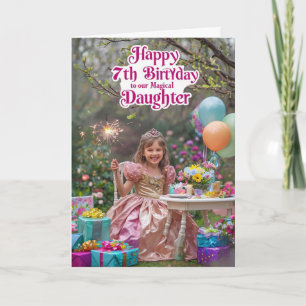 Cartão Feliz 7 Birthday