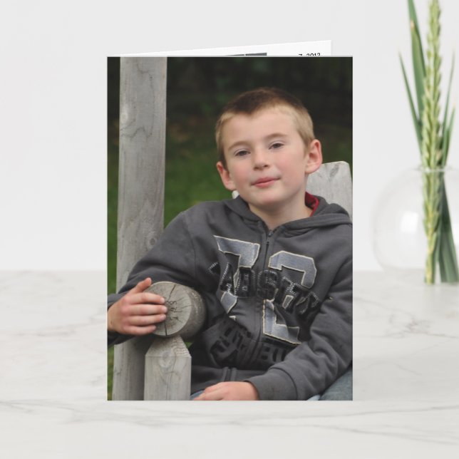 Cartão Feliz 7 Birthday (Frente)