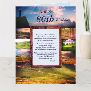 Cartão Feliz 80º Aniversário