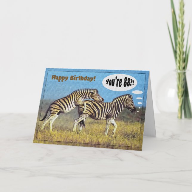 Cartão Feliz 88º aniversário! (Frente)