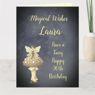 Cartão Feliz 90 Birthday Saudação
