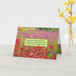 Cartão Feliz 90 de Aniversário personalizável/floral