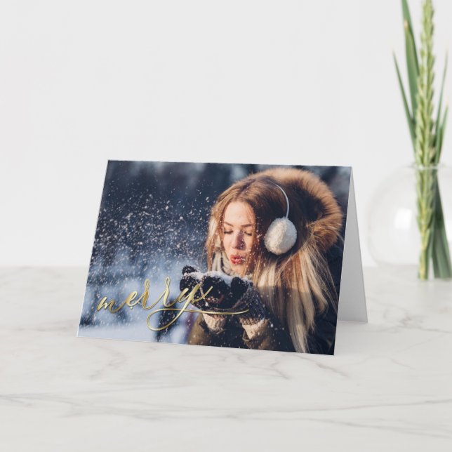 Cartão Feliz - Adicionar a FOTO (Frente)