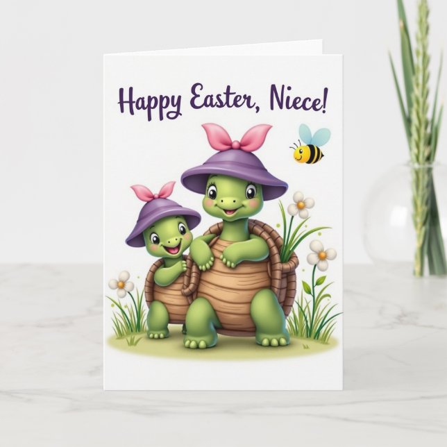 Cartão Feliz Amigo Réptil da Primavera (Frente)
