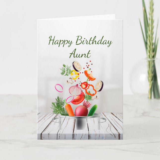 Cartão Feliz Amo de Aniversário e Apreciação da Tia Card (Frente)